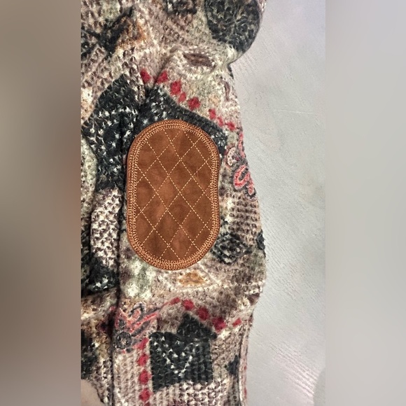 Adele‎ B Petite 1X Cardigan 3/4 Sleeve With Elbow Patches Women’s - Picture 4 of 10